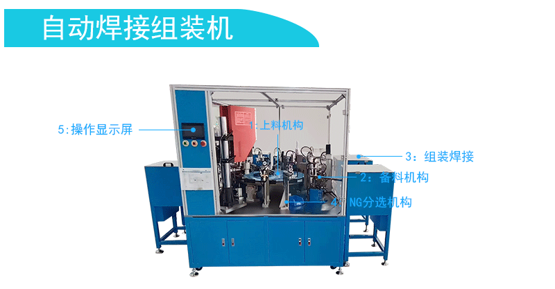 　　自动焊接组装机将上料、焊接、组装、扣上橡胶环等十二道工序举行全自动事情，，，，，显示屏操作浅易解放双手，，，，，高效节约时间本钱，，，，，机械接纳超声波焊接功效，，，，，智能检测遗漏产品和不良产品的分选。。。。。；；；抵饕浼选用着名品牌，，，，，机械清静耐用，，，，，运行稳固可靠。。。。。。  　　产品详细:  　　型号:GST-YYG201A  　　电压:220VAC  　　功率:2000W  　　产能:600/H  　　尺寸:280*250*220CM  　　重量:1000KG  　　配件:信捷  　　电压频率:50Hz±2%  　　PLC:三凌  　　显示器：威伦通  　　变频器:汇川  　　振盘：创优  　　CCD视觉:基恩